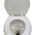 Orbit Toilet in white with open lid