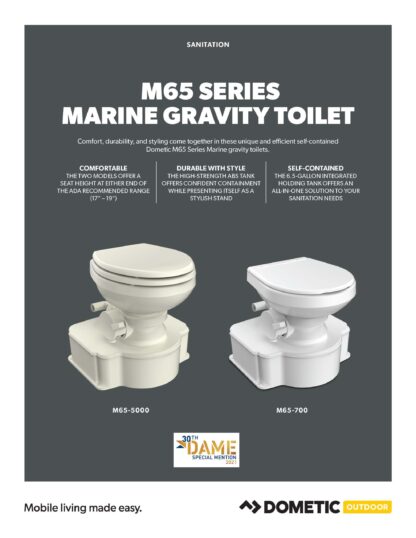 Dometic 300 Series High Profile Bone Toilet