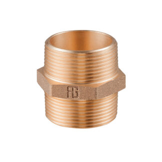 Guidi Male to Male Nipple Bronze Pipe Fitting for Boats and RVs