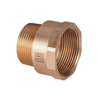 Guidi Female to Make Reducing Nipple Bronze Pipe Fitting 0226B-01